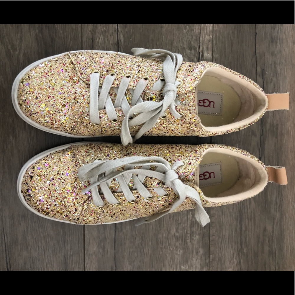 UGG W Karine chunky glitter in gold w box